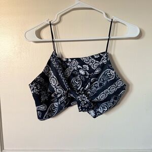 Bandana Wrap Crop Top